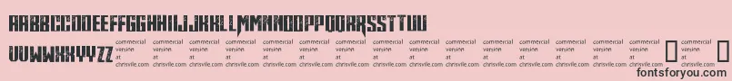 Midnitehour Font – Black Fonts on Pink Background