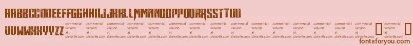 More about Midnitehour Font Midnitehour Font – Brown Fonts on Pink Background