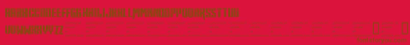 Midnitehour Font – Brown Fonts on Red Background