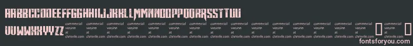 Midnitehour Font – Pink Fonts on Black Background