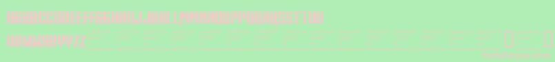 Midnitehour Font – Pink Fonts on Green Background