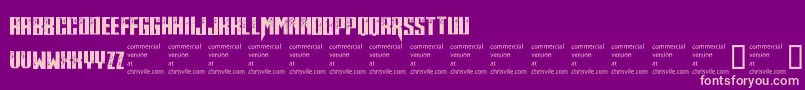 Midnitehour Font – Pink Fonts on Purple Background