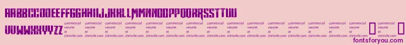 Midnitehour Font – Purple Fonts on Pink Background