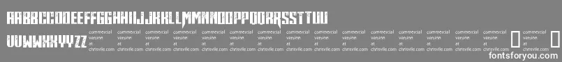 Midnitehour Font – White Fonts on Gray Background
