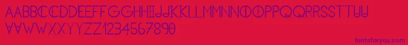 KhCosan2 Font – Purple Fonts on Red Background