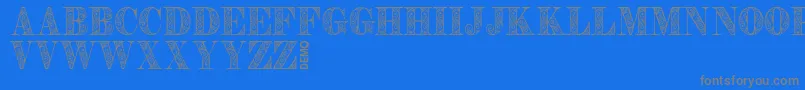 More about ZengoDemo Font ZengoDemo Font – Gray Fonts on Blue Background