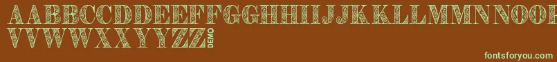 More about ZengoDemo Font ZengoDemo Font – Green Fonts on Brown Background