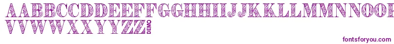 フォントZengoDemo – 紫色のフォント