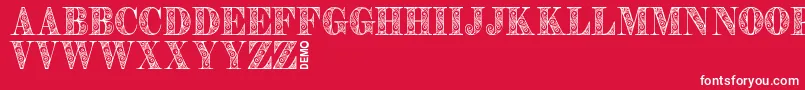 ZengoDemo Font – White Fonts on Red Background