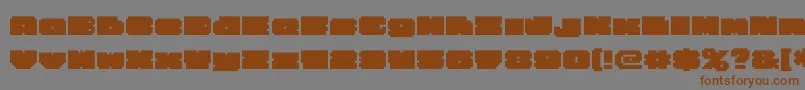 Bigfatblack Font – Brown Fonts on Gray Background
