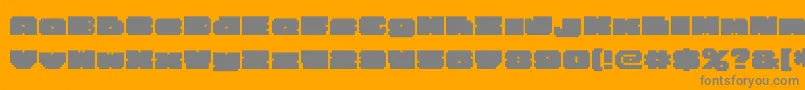 Bigfatblack Font – Gray Fonts on Orange Background