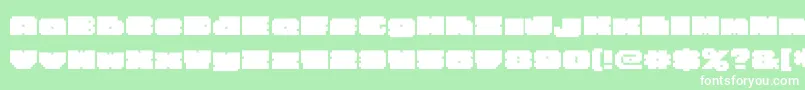 Bigfatblack Font – White Fonts on Green Background