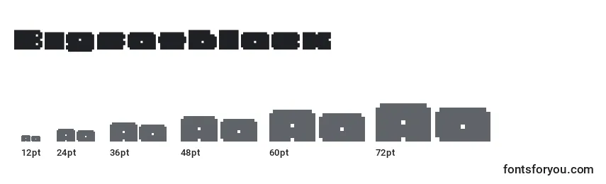 Bigfatblack Font Sizes