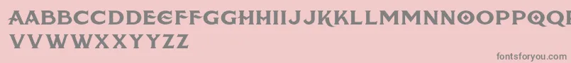 AmericanBreweryRough Font – Gray Fonts on Pink Background