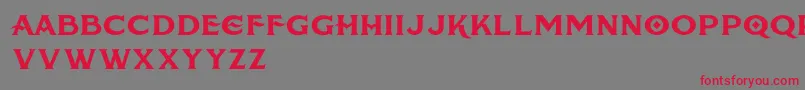AmericanBreweryRough Font – Red Fonts on Gray Background