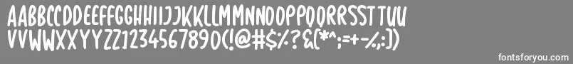 SimplyBe Font – White Fonts on Gray Background