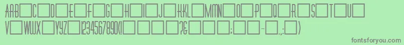 Dinerfat Font – Gray Fonts on Green Background