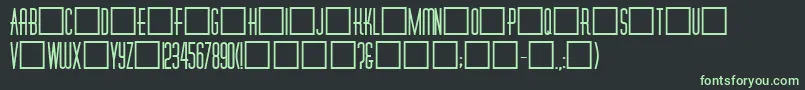 Dinerfat Font – Green Fonts on Black Background