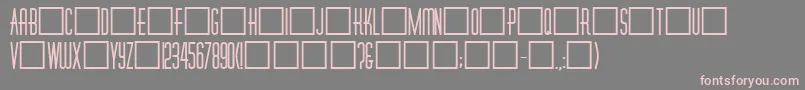 Dinerfat Font – Pink Fonts on Gray Background