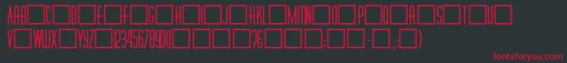 Dinerfat Font – Red Fonts on Black Background