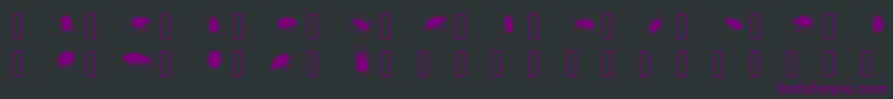Thebeetles Font – Purple Fonts on Black Background
