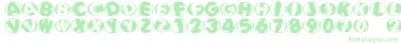 Linocapsbr Font – Green Fonts on White Background