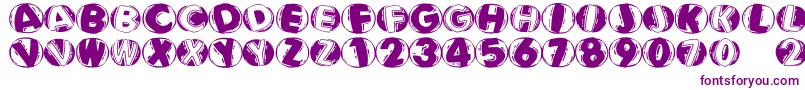 Шрифт Linocapsbr – фиолетовые шрифты