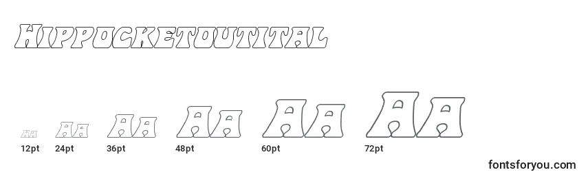 Hippocketoutital Font Sizes