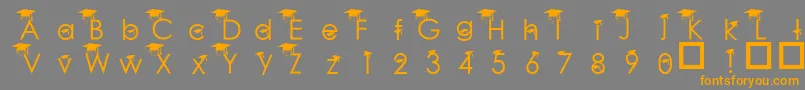 BabyGeniuses Font – Orange Fonts on Gray Background