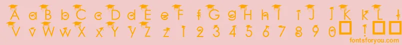 fuente BabyGeniuses – Fuentes Naranjas Sobre Fondo Rosa