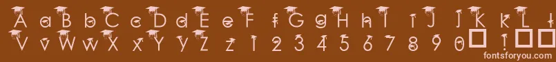 BabyGeniuses Font – Pink Fonts on Brown Background