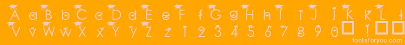 BabyGeniuses Font – Pink Fonts on Orange Background