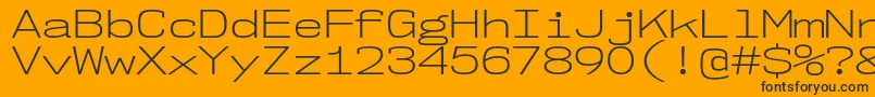 More about Nk57MonospaceExLt Font Nk57MonospaceExLt Font – Black Fonts on Orange Background