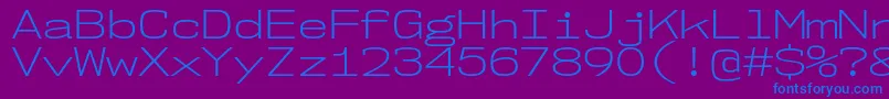 Шрифт Nk57MonospaceExLt – синие шрифты на фиолетовом фоне