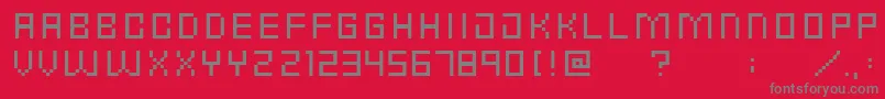 fuente PunkRockFontCondensedThin – Fuentes Grises Sobre Fondo Rojo
