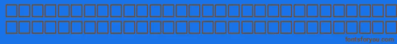TalkRegular Font – Brown Fonts on Blue Background