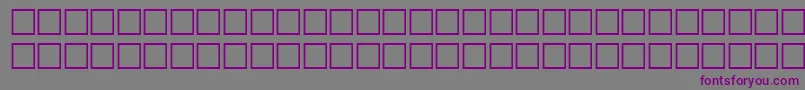 フォントTalkRegular – 紫色のフォント、灰色の背景