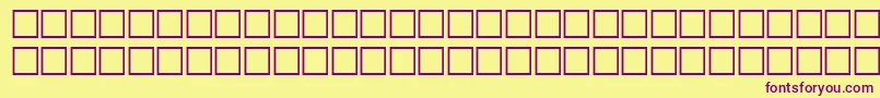 Шрифт TalkRegular – фиолетовые шрифты на жёлтом фоне