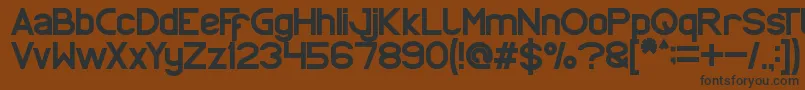 Proffesional Font – Black Fonts on Brown Background