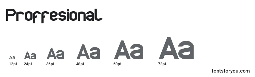 Proffesional Font Sizes