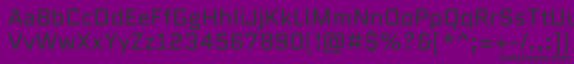 QuanticoRegular Font – Black Fonts on Purple Background