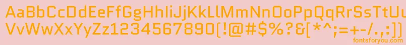 QuanticoRegular Font – Orange Fonts on Pink Background