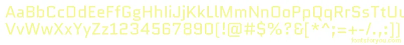 QuanticoRegular Font – Yellow Fonts on White Background