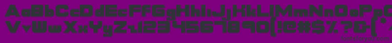 Nasdaqer-Schriftart – Schwarze Schriften auf violettem Hintergrund