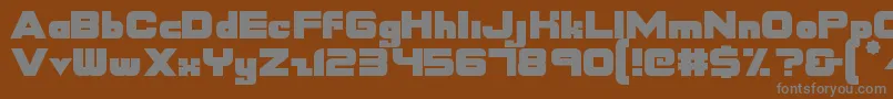 Шрифт Nasdaqer – серые шрифты на коричневом фоне
