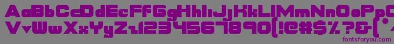 Nasdaqer Font – Purple Fonts on Gray Background