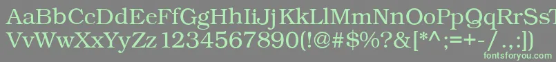 Kacstonefixed Font – Green Fonts on Gray Background