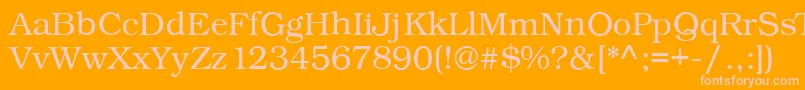 Police Kacstonefixed – polices roses sur fond orange