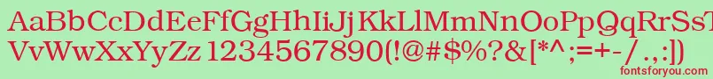 Kacstonefixed Font – Red Fonts on Green Background