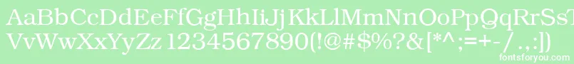 Kacstonefixed Font – White Fonts on Green Background